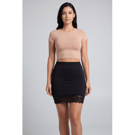 Jupe courte noire Marina