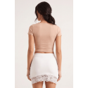 Jupe courte blanche Marina