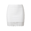 Jupe courte blanche Marina