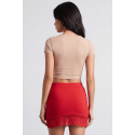 Jupe courte rouge Marina