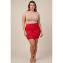Jupe courte rouge Marina