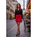 Jupe courte rouge Marina