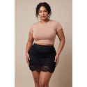 Jupe courte noire Camélia