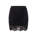 Jupe courte noire Camélia