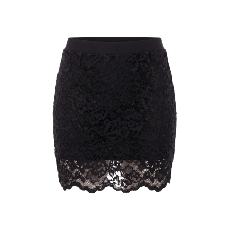 Jupe courte noire Camélia