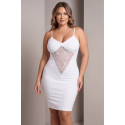 Robe décollectée blanche - Emilia