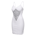 Robe décollectée blanche - Emilia