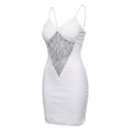 Robe décollectée blanche - Emilia