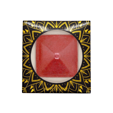 Caches-tétons carré Métal rouge