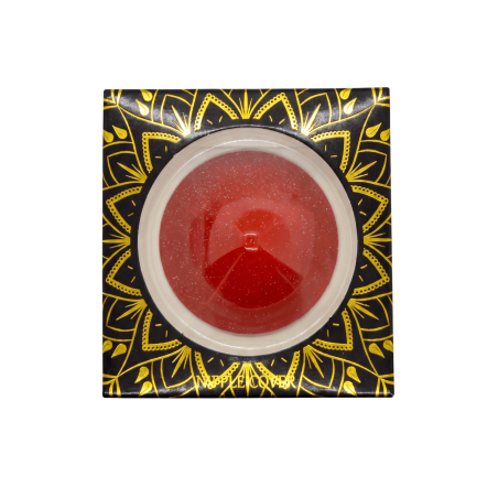 Caches-tétons rond Métal rouge