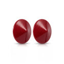 Caches-tétons rond Métal rouge