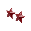 Caches-tétons étoile Métal rouge