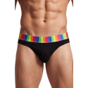 String Homme Noir Ceinture Arc-en-Ciel LookMe