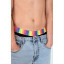 String Homme Noir Ceinture Arc-en-Ciel LookMe