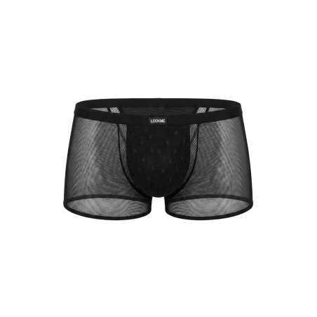 Boxer noir semi opaque 