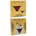 String bordeaux avec anneaux détachables 