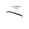 String bordeaux avec anneaux détachables 