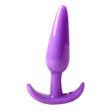 Plug anal violet souple base évasée Pocket Pleasure  1 dosette de lubrifiant