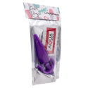 Plug anal violet souple base évasée Pocket Pleasure  1 dosette de lubrifiant