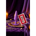 Plug anal violet souple base évasée Pocket Pleasure  1 dosette de lubrifiant