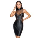 Robe Moulante Sans Manches Look Mat  Résille - Cottelli