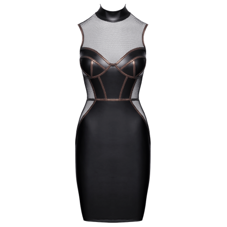 Robe Moulante Sans Manches Look Mat  Résille - Cottelli