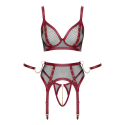 Ensemble Jarretelles 3 Pièces Look Bondage - Cottelli