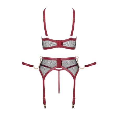 Ensemble Jarretelles 3 Pièces Look Bondage - Cottelli