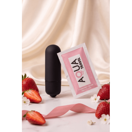 Mini Vibromasseur Bullet Noir  1 dosette lubrifiant — Pocket Pleasure