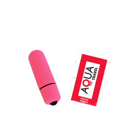 Mini Vibromasseur Bullet Rose  1 dosette lubrifiant — Pocket Pleasure