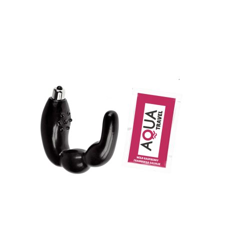 Stimulateur de Prostate Vibrant Noir  1 dosette lubrifiant — Pocket Pleasure