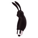 Mini Stimulateur Clitoridien Lapin Noir  1 dosette lubrifiant — Pocket Pleasure