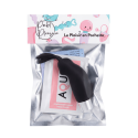 Mini Stimulateur Clitoridien Lapin Noir  1 dosette lubrifiant — Pocket Pleasure