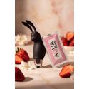 Mini Stimulateur Clitoridien Lapin Noir  1 dosette lubrifiant — Pocket Pleasure