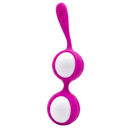 Boules de Geisha Fuchsia Silicone  1 dosette lubrifiant — Pocket Pleasure