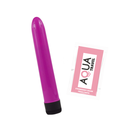 Vibromasseur rose violet 17.5 cm