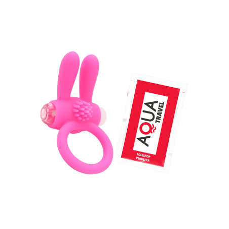 Anneau Vibrant Rabbit Pocket Pleasure – Stimulation Couple Silicone Rose