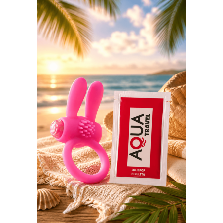 Anneau Vibrant Rabbit Pocket Pleasure – Stimulation Couple Silicone Rose