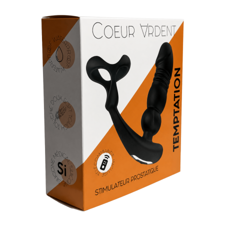 TEMPTATION – Stimulateur Prostatique Télécommandé | Coeur Ardent