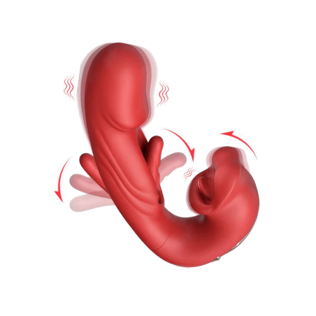 PARADISE — Vibromasseur avec Stimulateur de Clitoris | Coeur Ardent