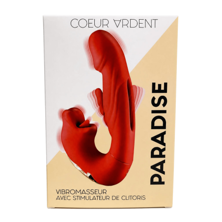 PARADISE — Vibromasseur avec Stimulateur de Clitoris | Coeur Ardent