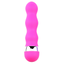 Mini Vibromasseur rose ondulés Pocket Pleasure  1 dosette de lubrifiant