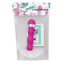 Mini Vibromasseur rose ondulés Pocket Pleasure  1 dosette de lubrifiant