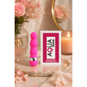 Mini Vibromasseur rose ondulés Pocket Pleasure  1 dosette de lubrifiant
