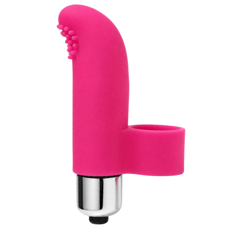 Doigt Chinois Vibrant Picots Rose  1 dosette de lubrifiant — Pocket Pleasure