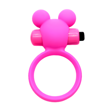 Anneau Vibrant Ourson Rose  1 dosette de lubrifiant — Pocket Pleasure