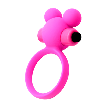 Anneau Vibrant Ourson Rose  1 dosette de lubrifiant — Pocket Pleasure