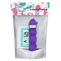Mini Vibromasseur violet ondulés Pocket Pleasure  1 dosette de lubrifiant