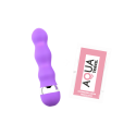 Mini Vibromasseur violet ondulés Pocket Pleasure  1 dosette de lubrifiant