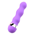 Mini Vibromasseur violet ondulés Pocket Pleasure  1 dosette de lubrifiant